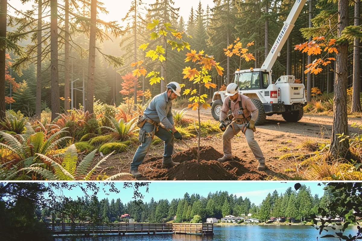 Building clearance pruning in Federal Way, King County, WA - Building clearance pruning can be performed year-round in the Puget Sound climate but should avoid late winter dormancy breaks or...