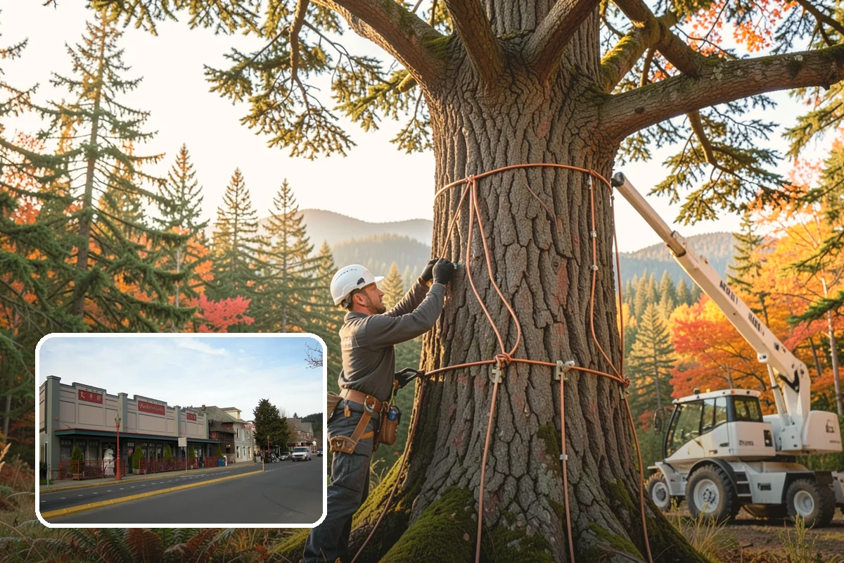 Building clearance pruning in Issaquah, King County, WA - Improves tree structure, health, and appearance