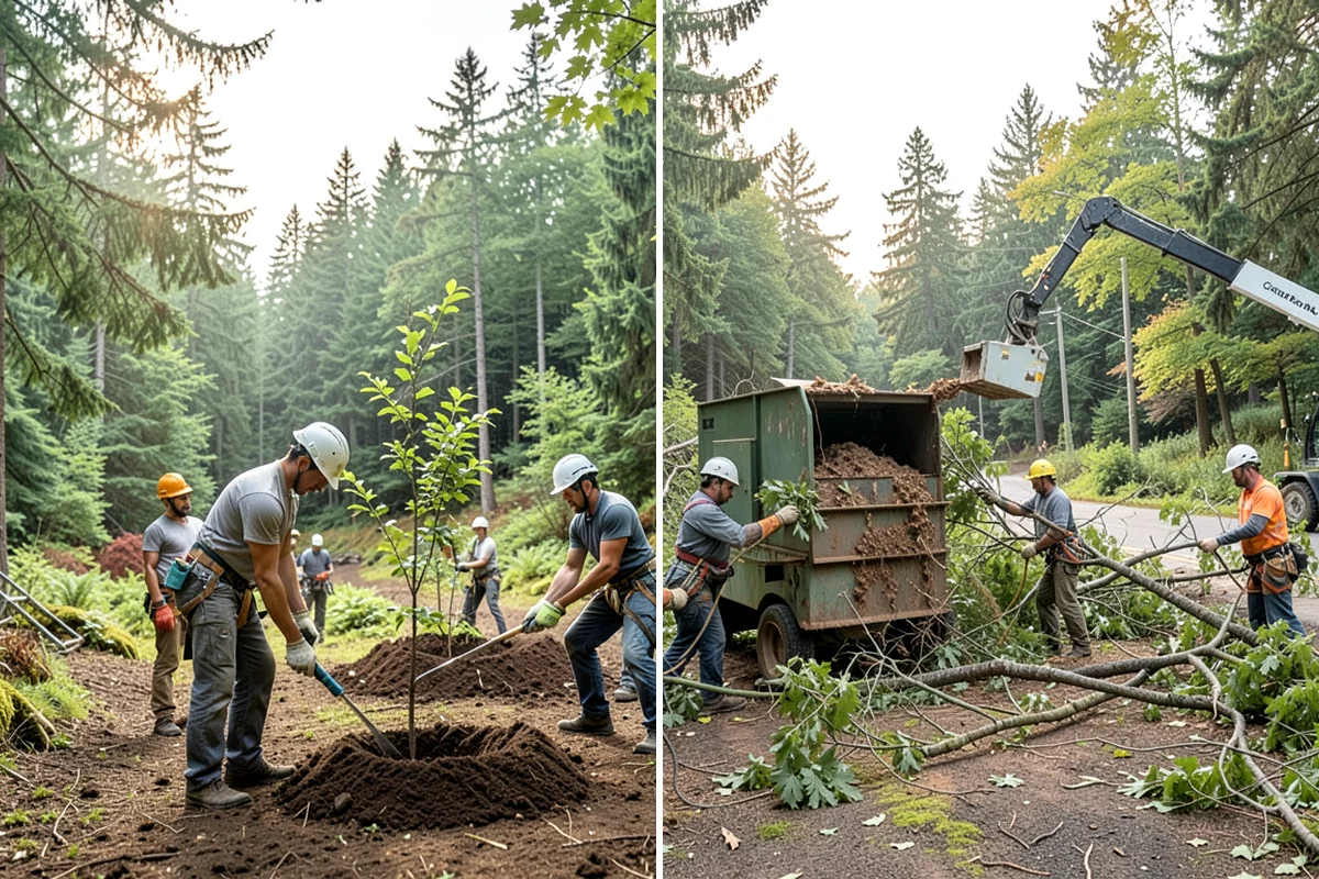 Building clearance pruning in Kenmore, King County, WA - Assess canopy condition and pruning objectives