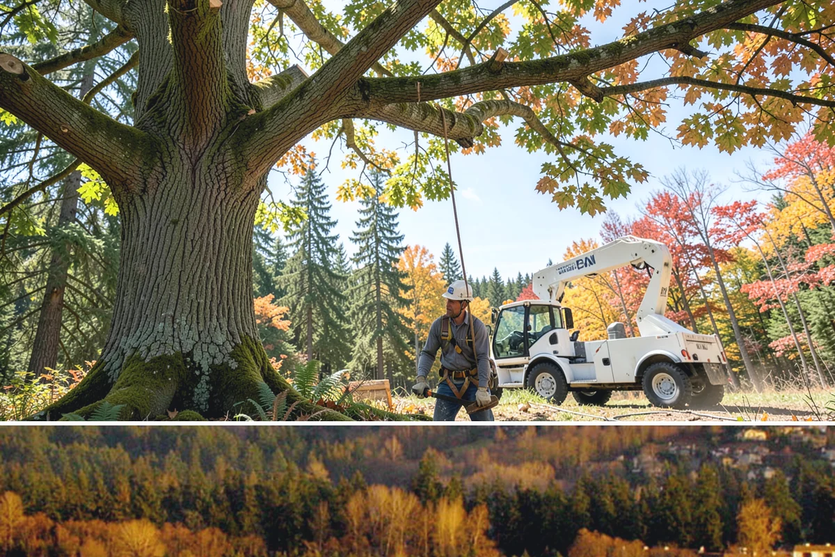 Building clearance pruning in Kenmore, King County, WA - Building clearance pruning can be performed year-round in the Puget Sound climate but should avoid late winter dormancy breaks or...