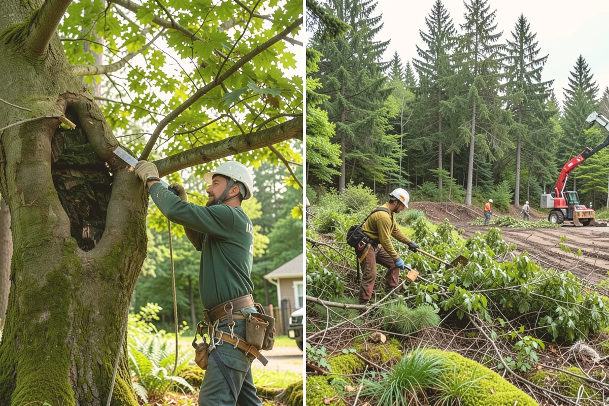 Building clearance pruning in Kirkland, King County, WA - Assess canopy condition and pruning objectives
