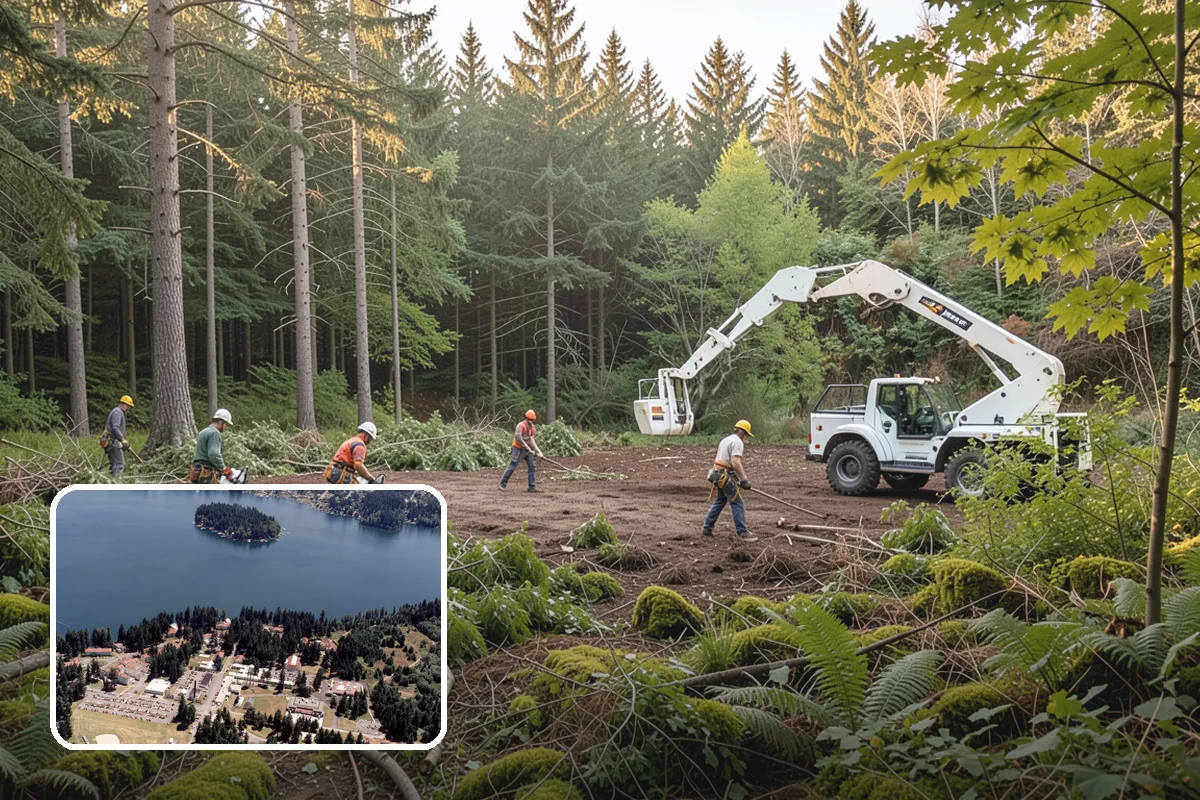 Building clearance pruning in Lakewood, Pierce County, WA - Improves tree structure, health, and appearance