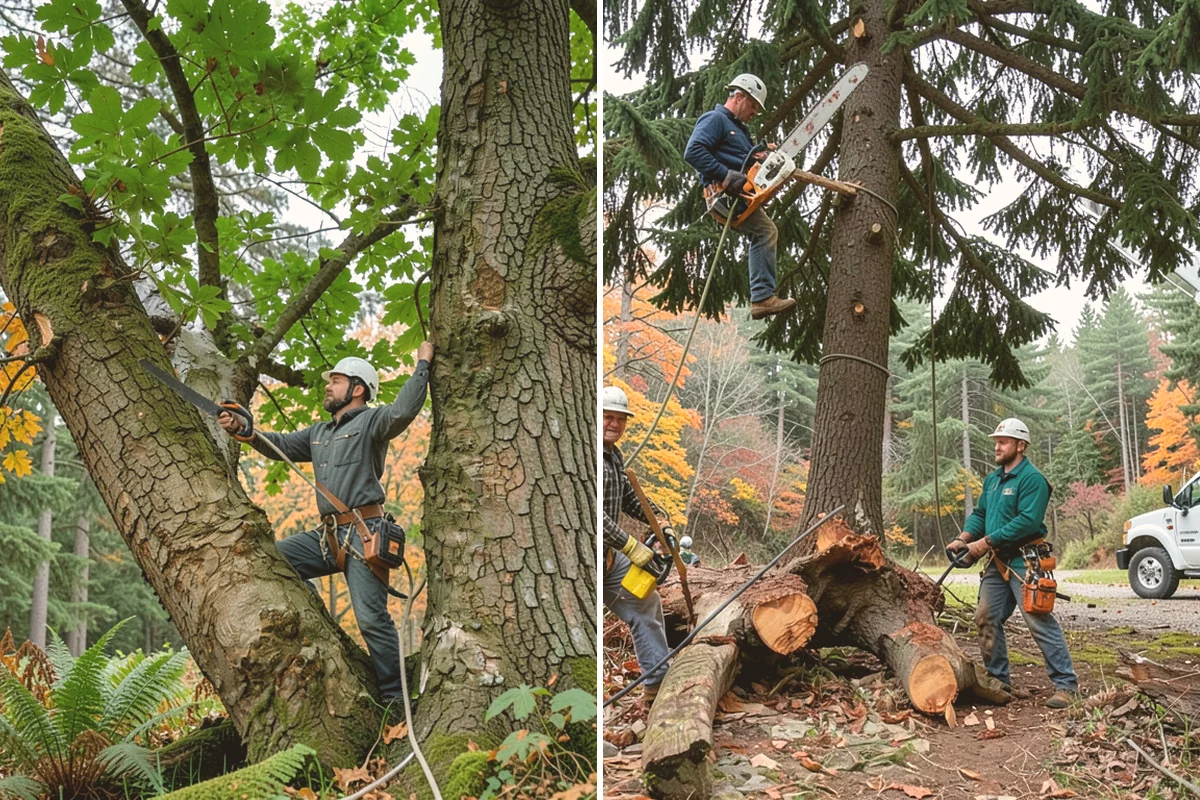 Building clearance pruning in Lynnwood, Snohomish County, WA - Assess canopy condition and pruning objectives