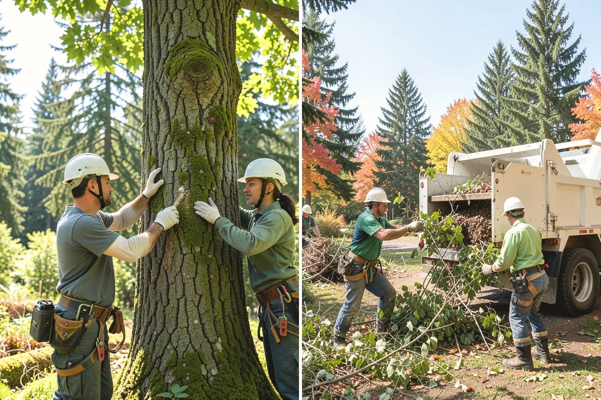 Building clearance pruning in Mountlake Terrace, Snohomish County, WA - Assess canopy condition and pruning objectives