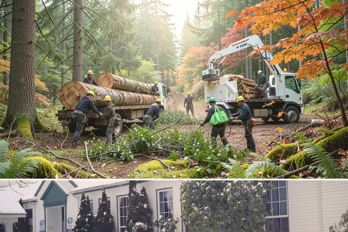 Building clearance pruning in Pacific, King County, WA - Building clearance pruning can be performed year-round in the Puget Sound climate but should avoid late winter dormancy breaks or...