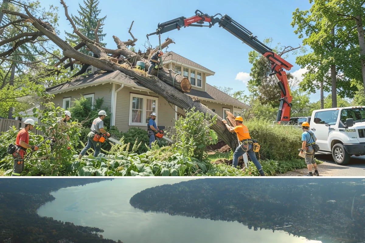 Building clearance pruning in Sammamish, King County, WA - Building clearance pruning can be performed year-round in the Puget Sound climate but should avoid late winter dormancy breaks or...
