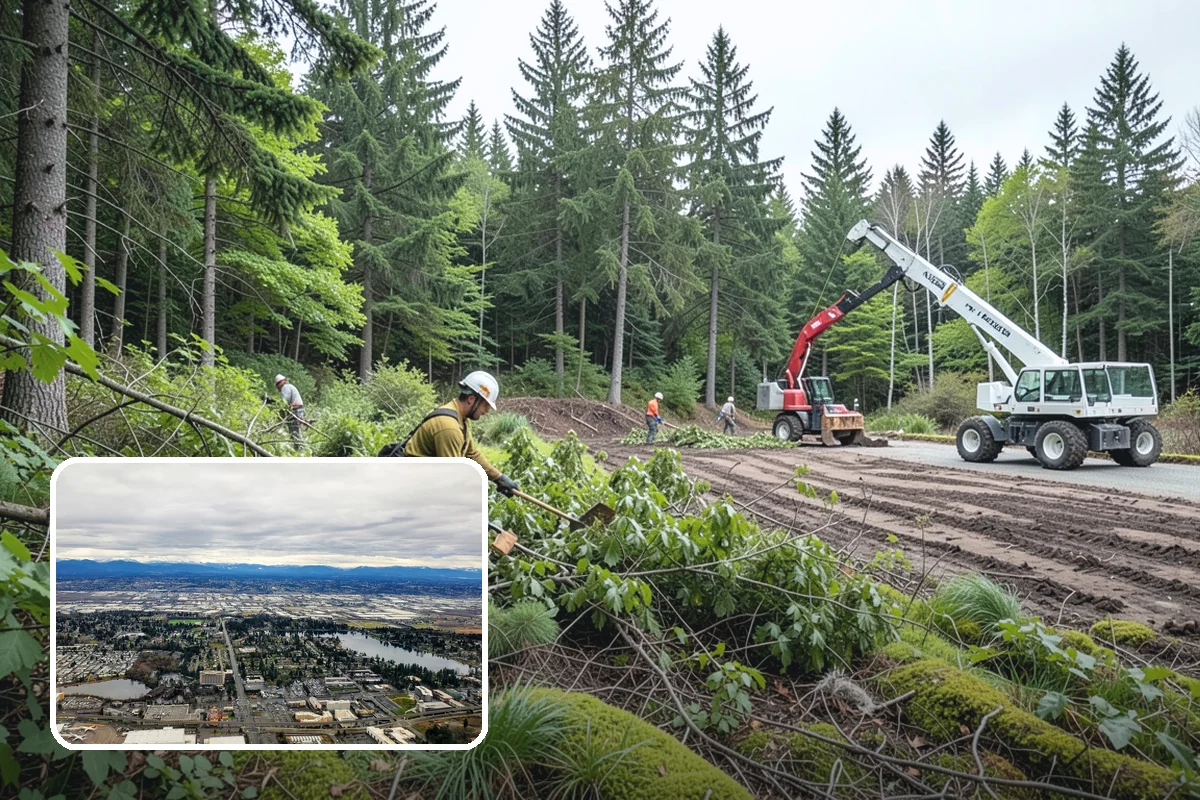 Building clearance pruning in SeaTac, King County, WA - Improves tree structure, health, and appearance