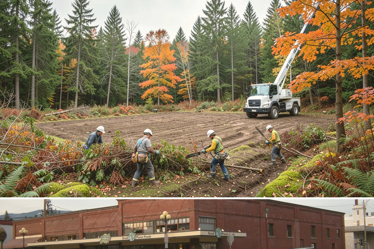 Building clearance pruning in Sedro-Woolley, Skagit County, WA - Building clearance pruning can be performed year-round in the Puget Sound climate but should avoid late winter dormancy breaks or...
