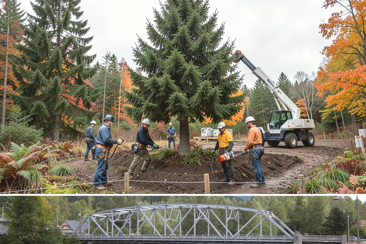 Building clearance pruning in Skykomish, King County, WA - Building clearance pruning can be performed year-round in the Puget Sound climate but should avoid late winter dormancy breaks or...