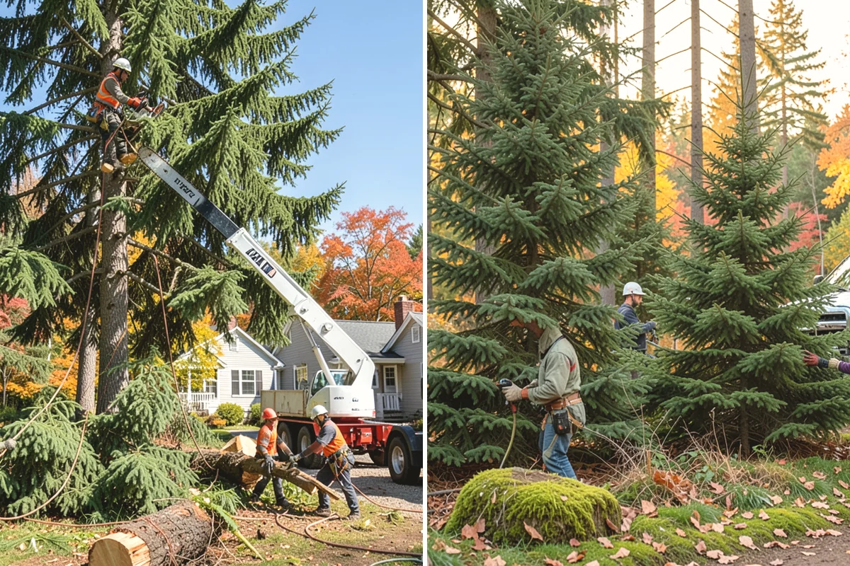 Building clearance pruning in Tacoma, Pierce County, WA - Assess canopy condition and pruning objectives