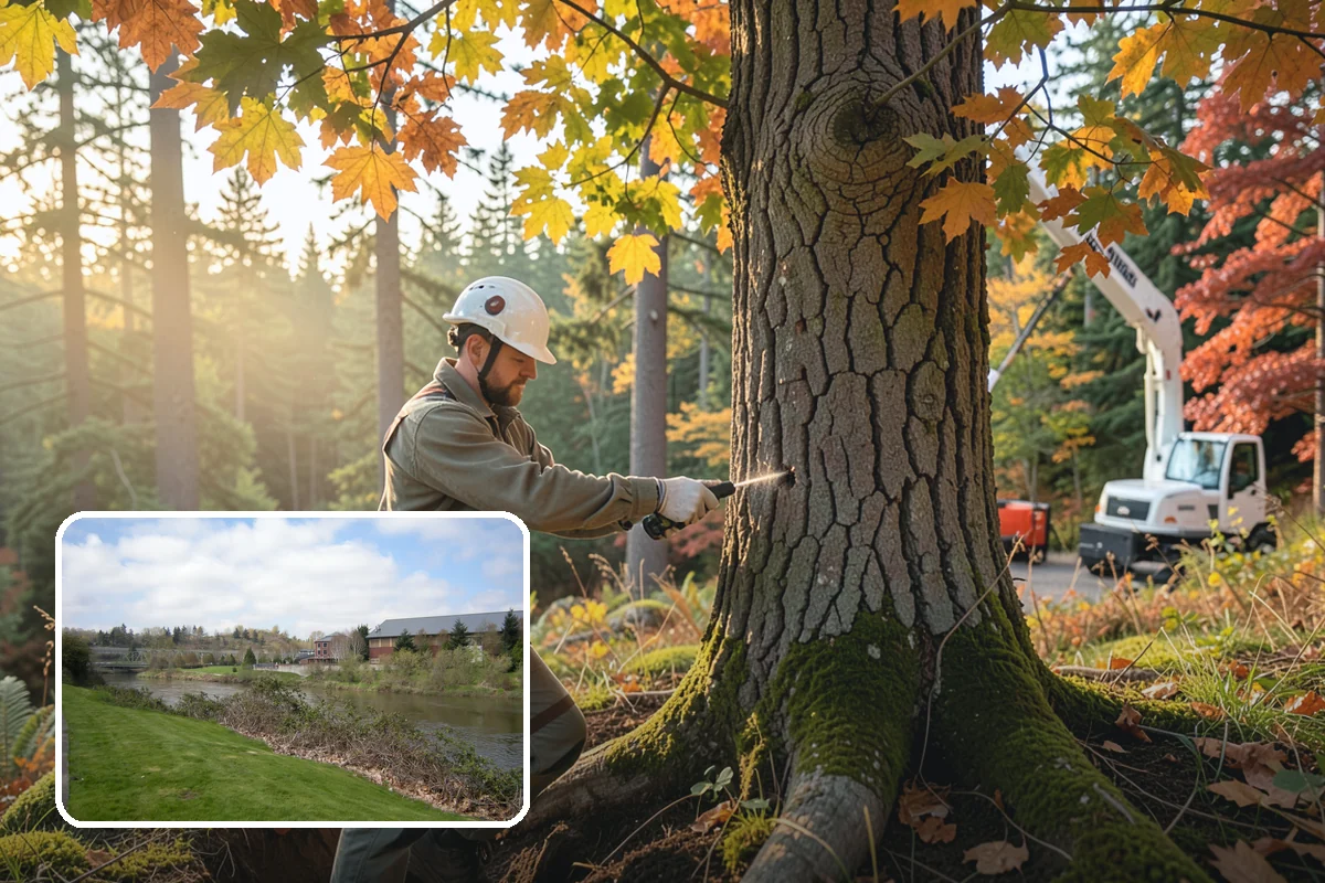 Building clearance pruning in Tukwila, King County, WA - Improves tree structure, health, and appearance