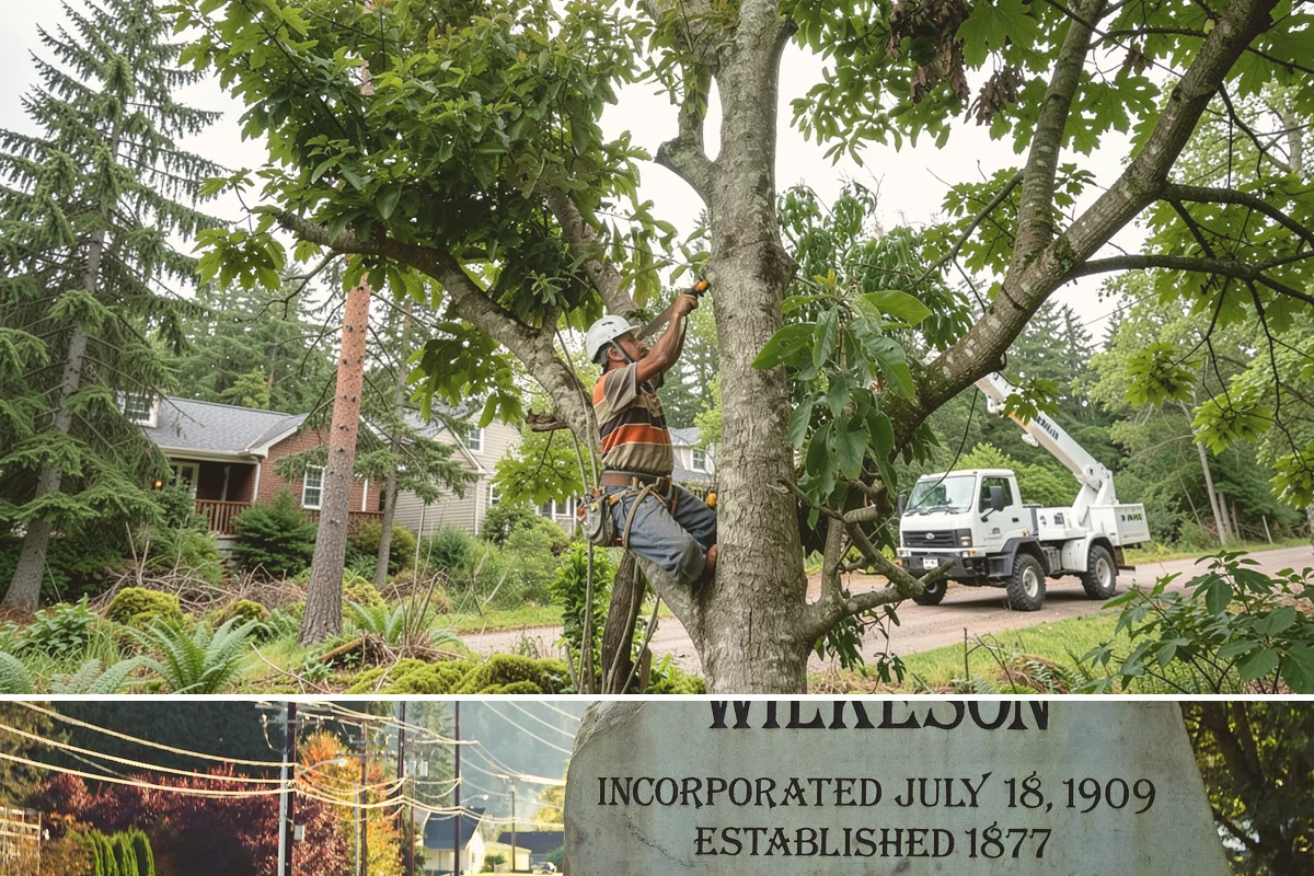 Building clearance pruning in Wilkeson, Pierce County, WA - Building clearance pruning can be performed year-round in the Puget Sound climate but should avoid late winter dormancy breaks or...