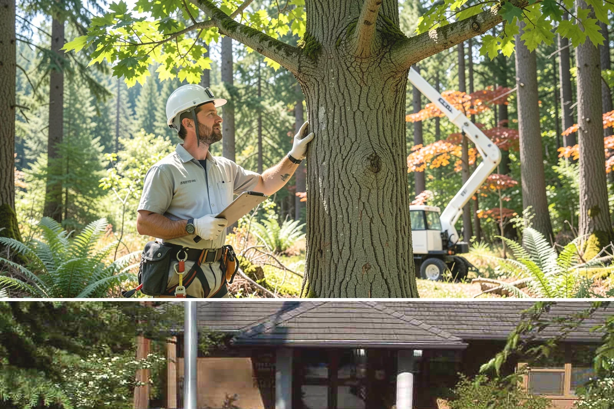 Building clearance pruning in Yarrow Point, King County, WA - Building clearance pruning can be performed year-round in the Puget Sound climate but should avoid late winter dormancy breaks or...