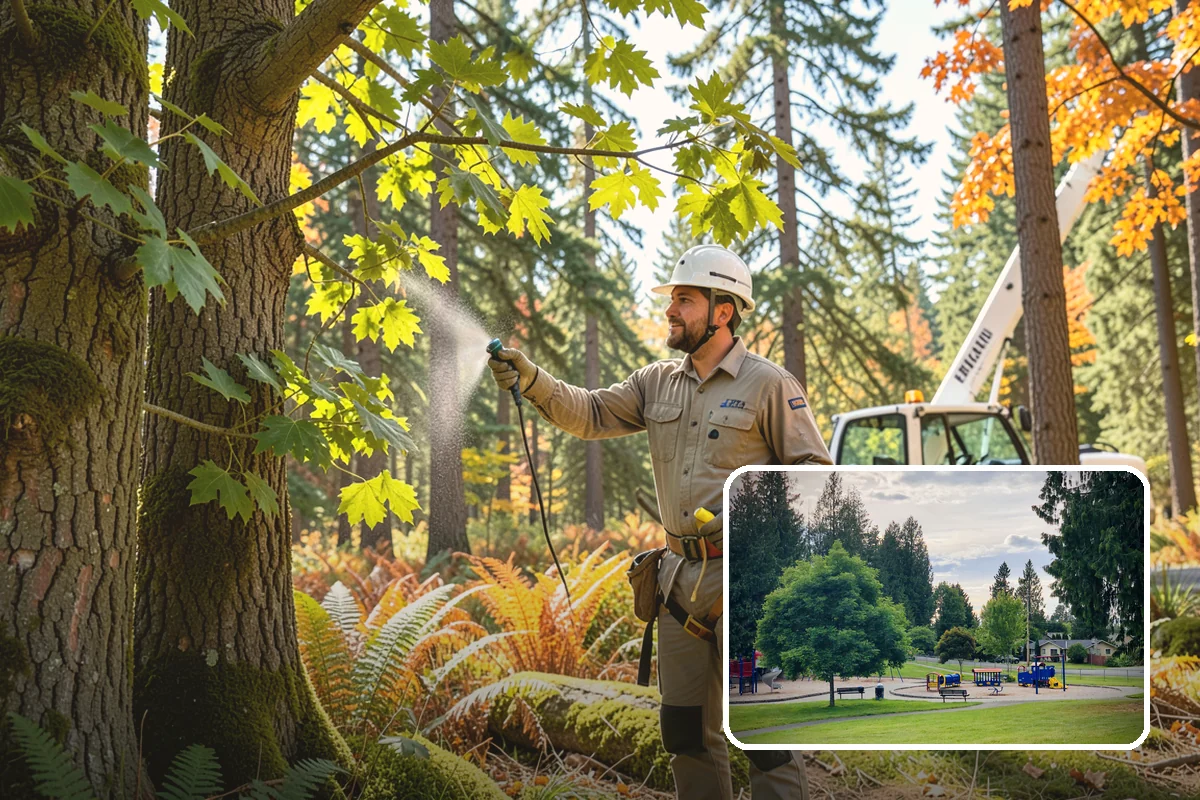 Cable inspections in Bonney Lake, Pierce County, WA - Reduces the risk of limb or stem failure