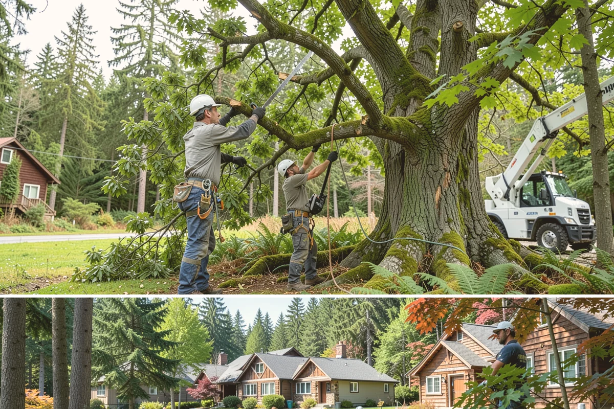 Cable inspections in Edgewood, Pierce County, WA - Inspections are best performed during dormant seasons when leafless branches allow clear visibility of hardware integrity without...