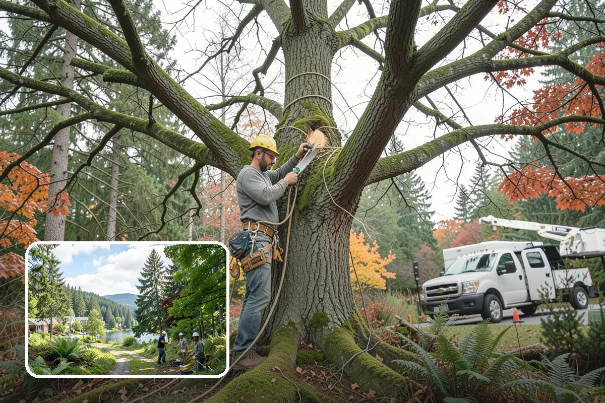 Cable inspections in Lake Forest Park, King County, WA - Reduces the risk of limb or stem failure