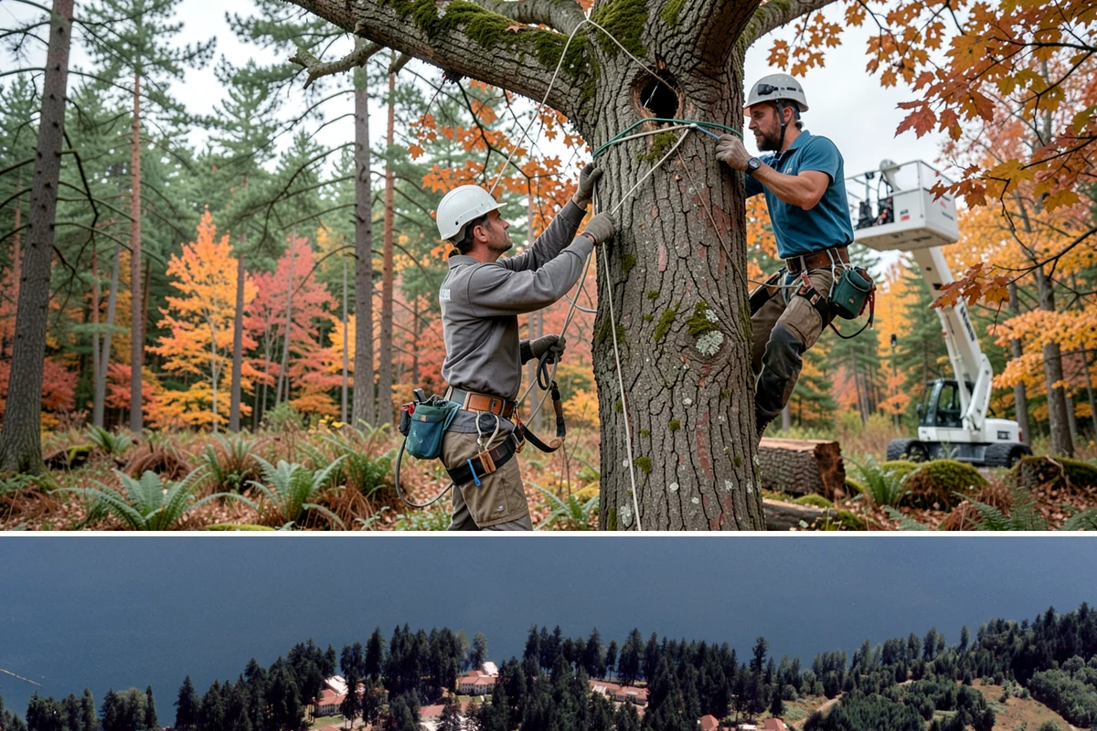 Cable inspections in Lakewood, Pierce County, WA - Inspections are best performed during dormant seasons when leafless branches allow clear visibility of hardware integrity without...