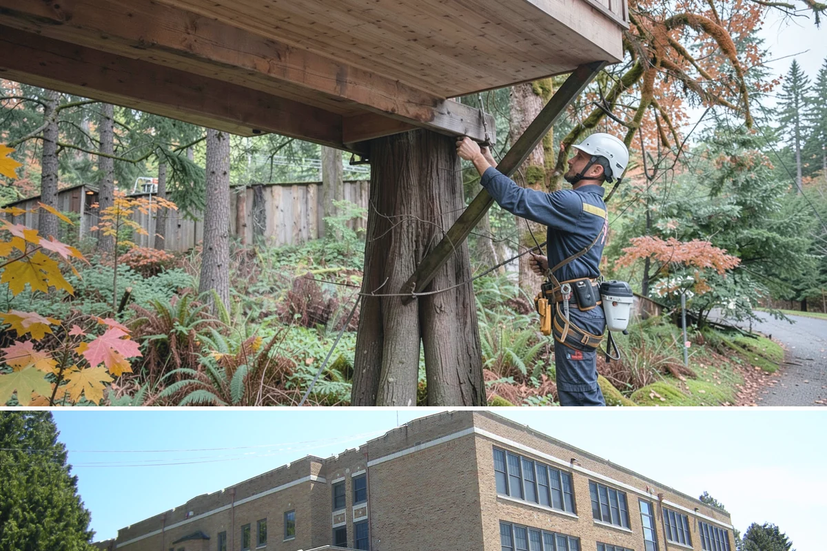 Cable inspections in Maple Valley, King County, WA - Inspections are best performed during dormant seasons when leafless branches allow clear visibility of hardware integrity without...