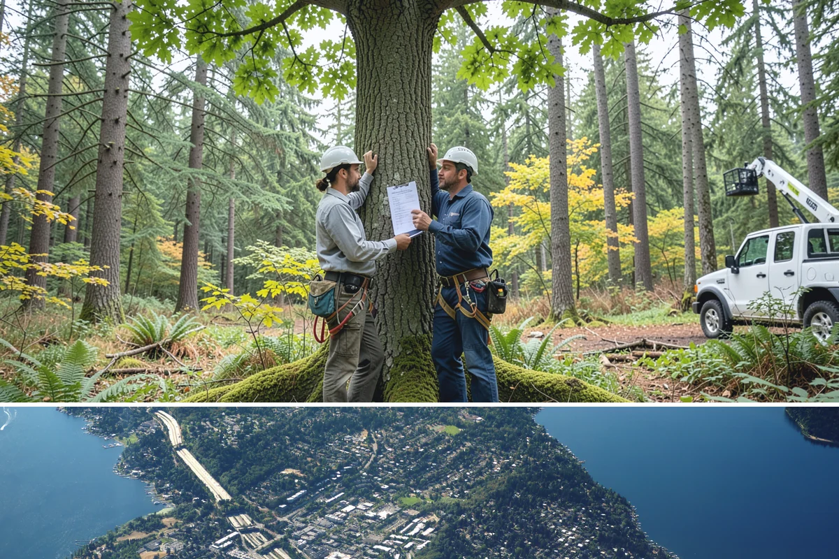 Cable inspections in Mercer Island, King County, WA - Inspections are best performed during dormant seasons when leafless branches allow clear visibility of hardware integrity without...