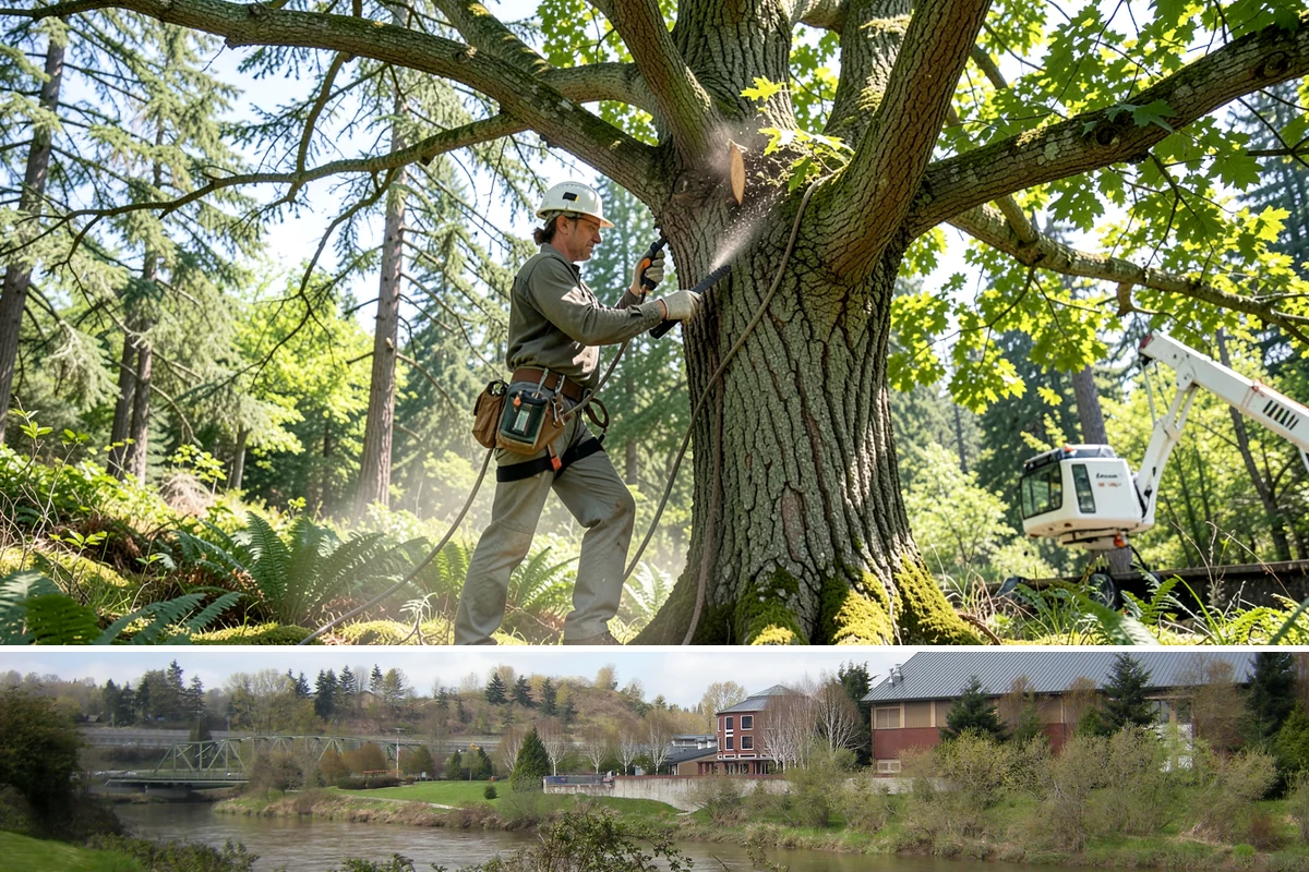 Cable inspections in Tukwila, King County, WA - Inspections are best performed during dormant seasons when leafless branches allow clear visibility of hardware integrity without...