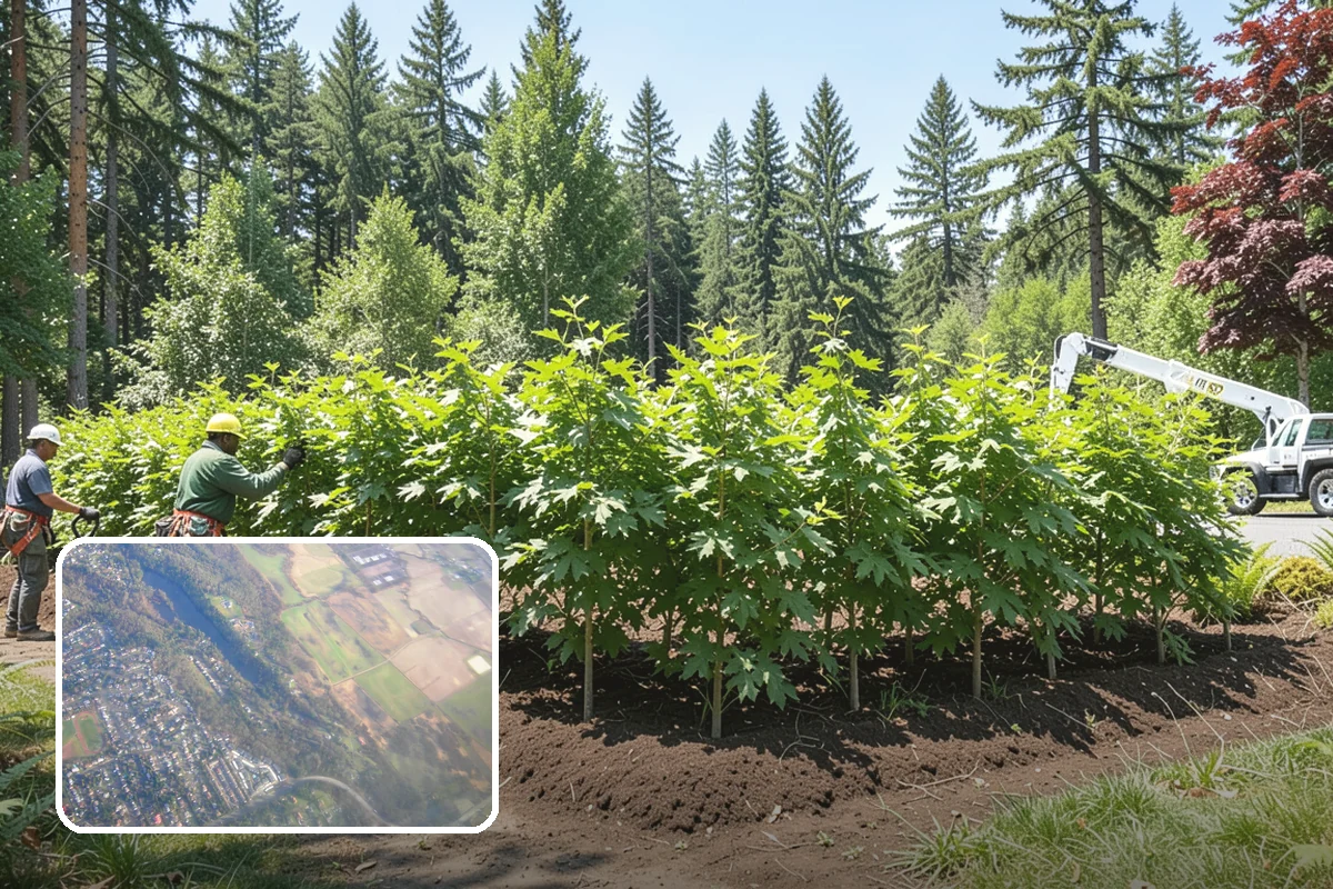 Campus tree management in Algona, King County, WA - Keeps trees across a property safe and presentable