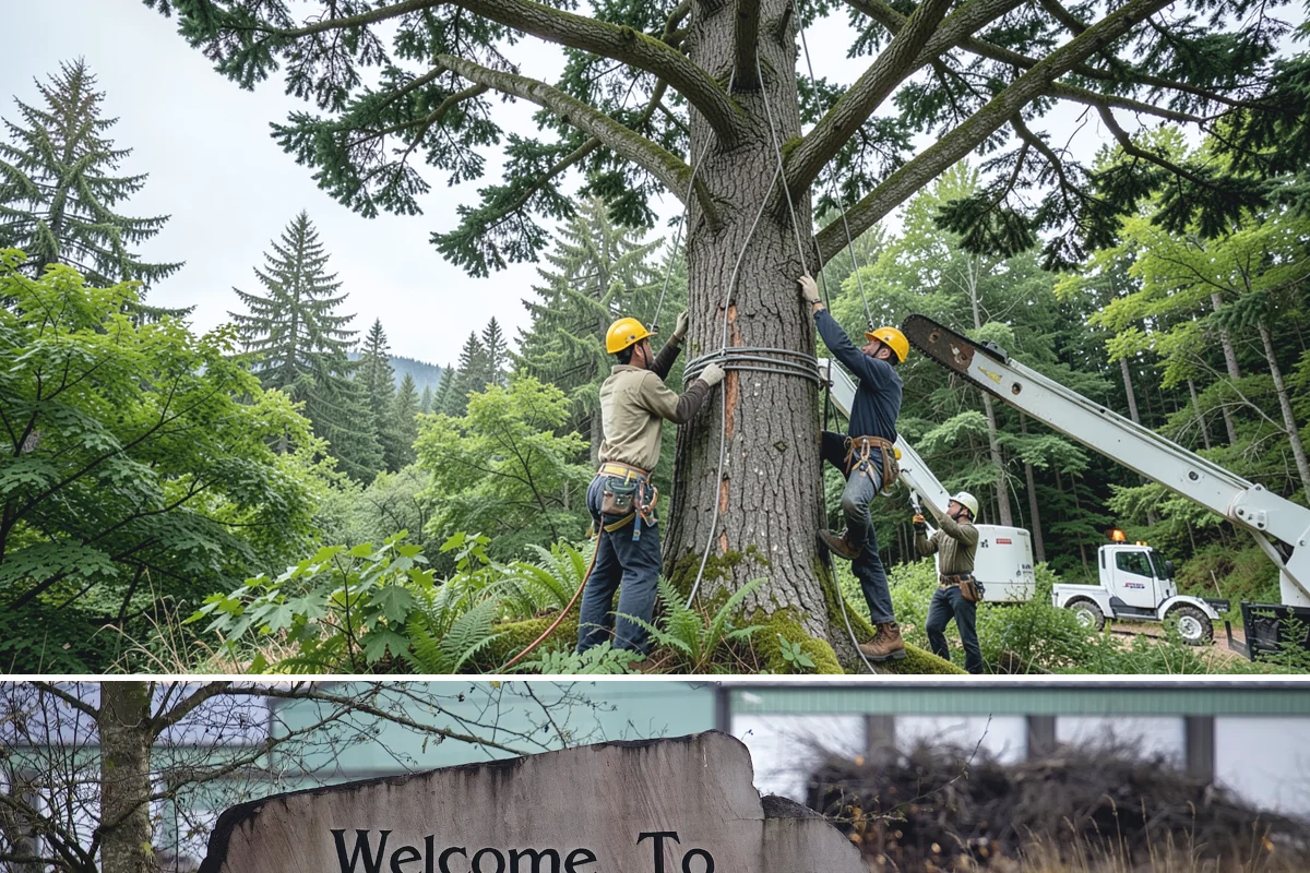 Campus tree management in Buckley, Pierce County, WA - Work follows a maintenance schedule that accounts for Puget Sound weather patterns, typically prioritizing inspections during...
