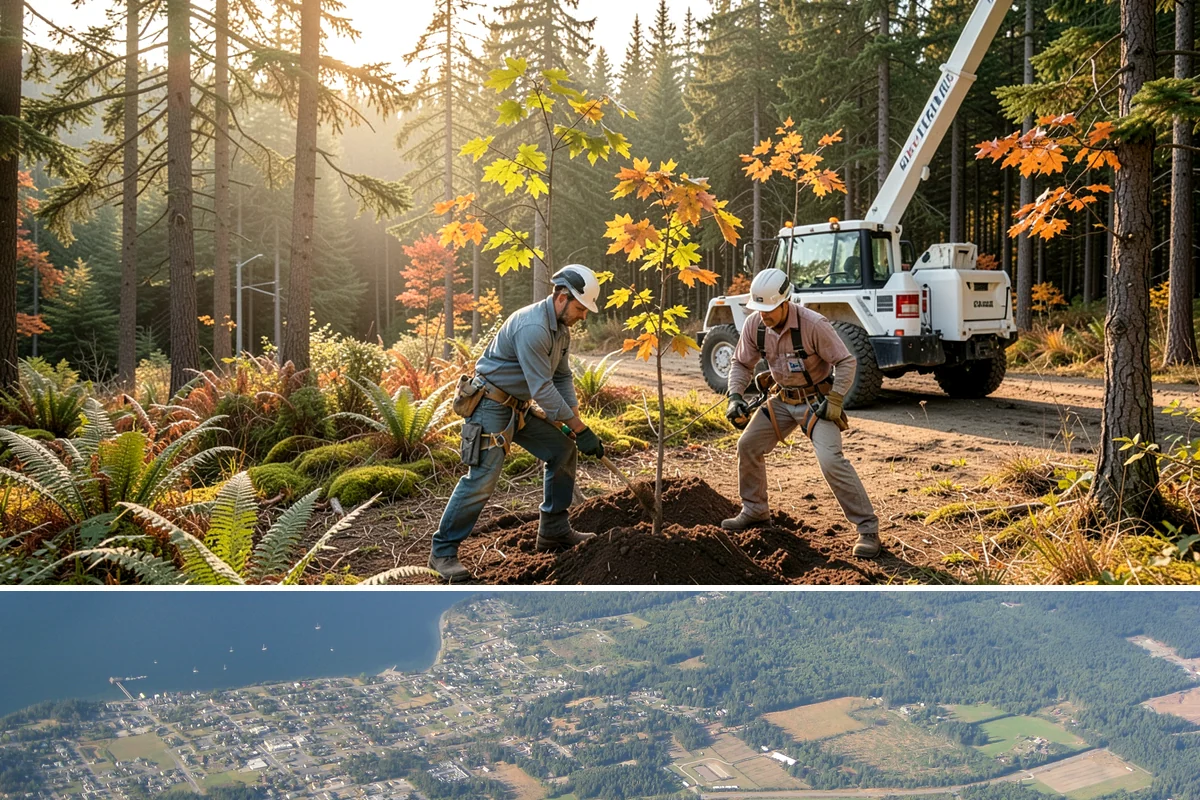 Campus tree management in Coupeville, Island County, WA - Work follows a maintenance schedule that accounts for Puget Sound weather patterns, typically prioritizing inspections during...