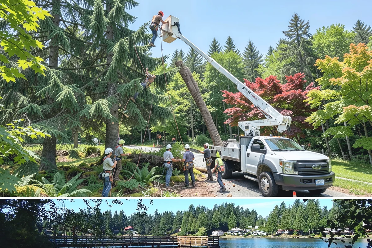 Campus tree management in Federal Way, King County, WA - Work follows a maintenance schedule that accounts for Puget Sound weather patterns, typically prioritizing inspections during...