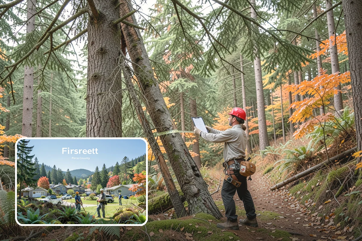 Campus tree management in Fircrest, Pierce County, WA - Keeps trees across a property safe and presentable