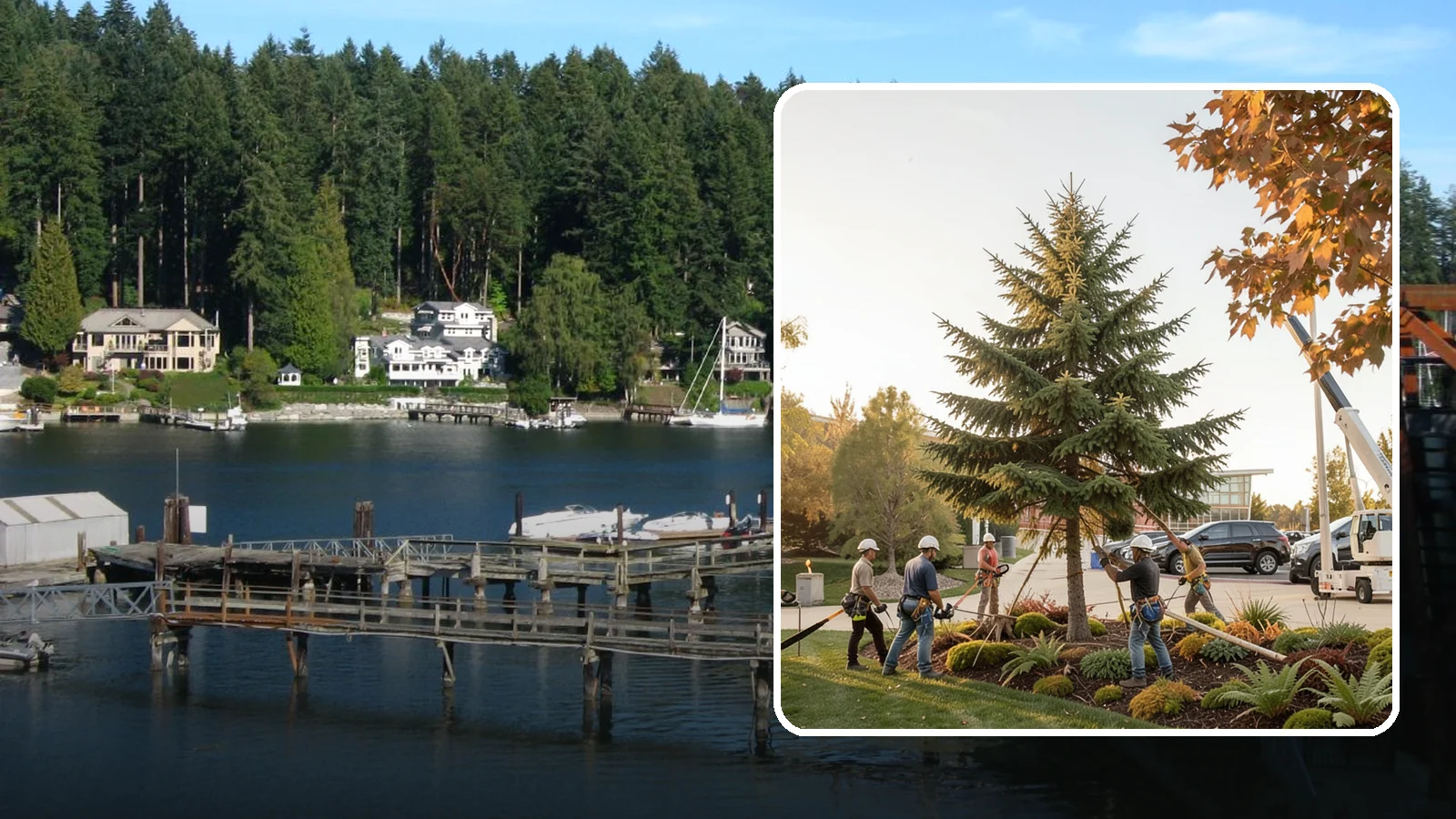 Campus tree management in Gig Harbor, Pierce County, WA - Tree management for campuses and institutional grounds.