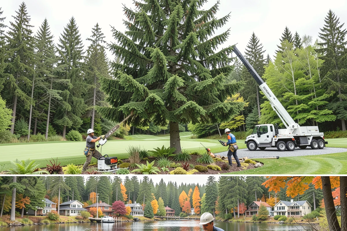 Campus tree management in La Conner, Skagit County, WA - Work follows a maintenance schedule that accounts for Puget Sound weather patterns, typically prioritizing inspections during...