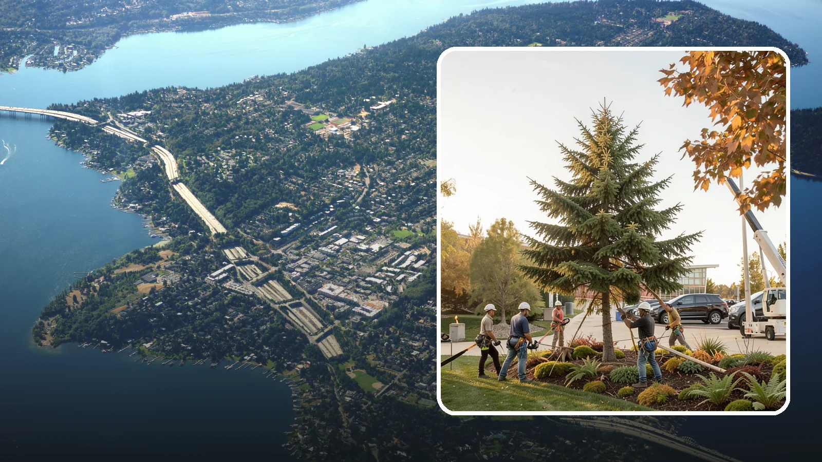 Campus tree management in Mercer Island, King County, WA - Tree management for campuses and institutional grounds.