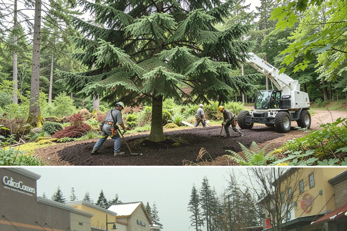 Campus tree management in Mill Creek, Snohomish County, WA - Work follows a maintenance schedule that accounts for Puget Sound weather patterns, typically prioritizing inspections during...