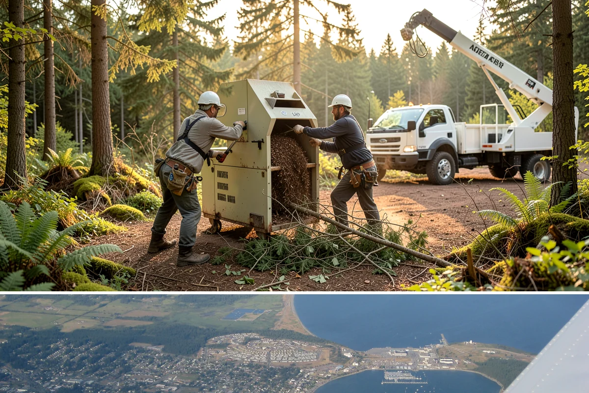 Campus tree management in Oak Harbor, Island County, WA - Work follows a maintenance schedule that accounts for Puget Sound weather patterns, typically prioritizing inspections during...
