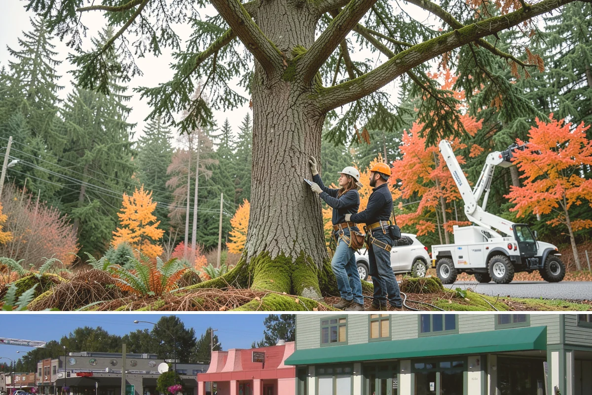 Campus tree management in Snoqualmie, King County, WA - Work follows a maintenance schedule that accounts for Puget Sound weather patterns, typically prioritizing inspections during...