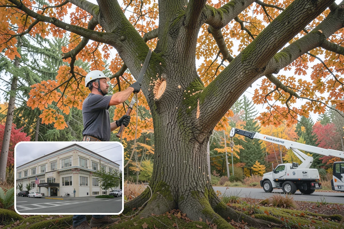 Canopy reduction in Anacortes, Skagit County, WA - Improves tree structure, health, and appearance