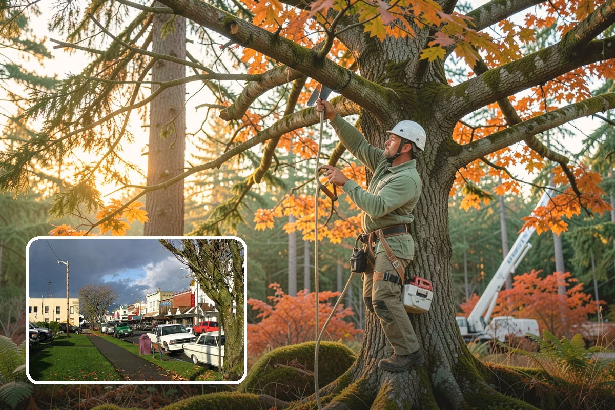 Canopy reduction in Arlington, Snohomish County, WA - Improves tree structure, health, and appearance