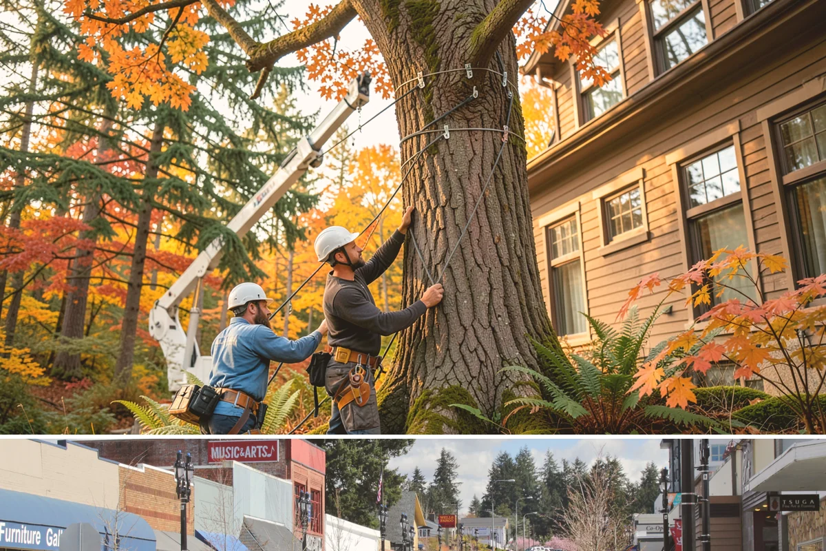 Canopy reduction in Bothell, King County, WA - Work should follow species-specific timing sensitivities common in Puget Sound to avoid stressing trees during active growth or...