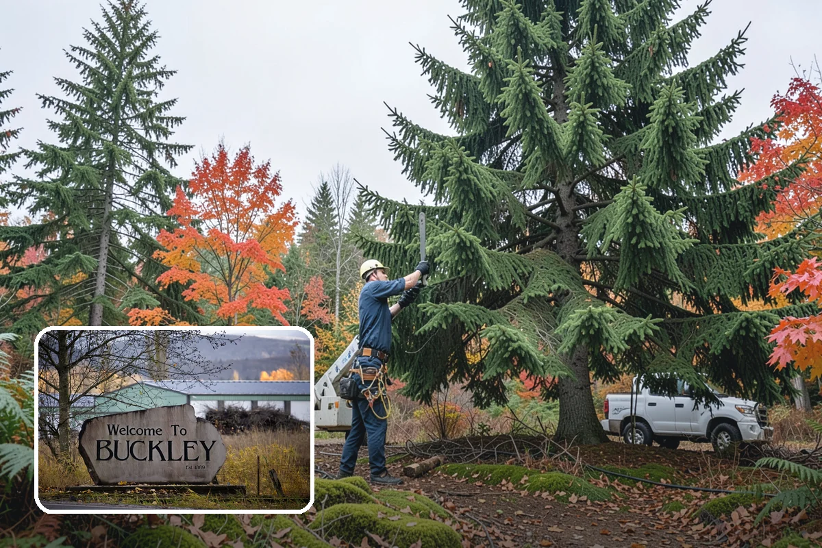 Canopy reduction in Buckley, Pierce County, WA - Improves tree structure, health, and appearance