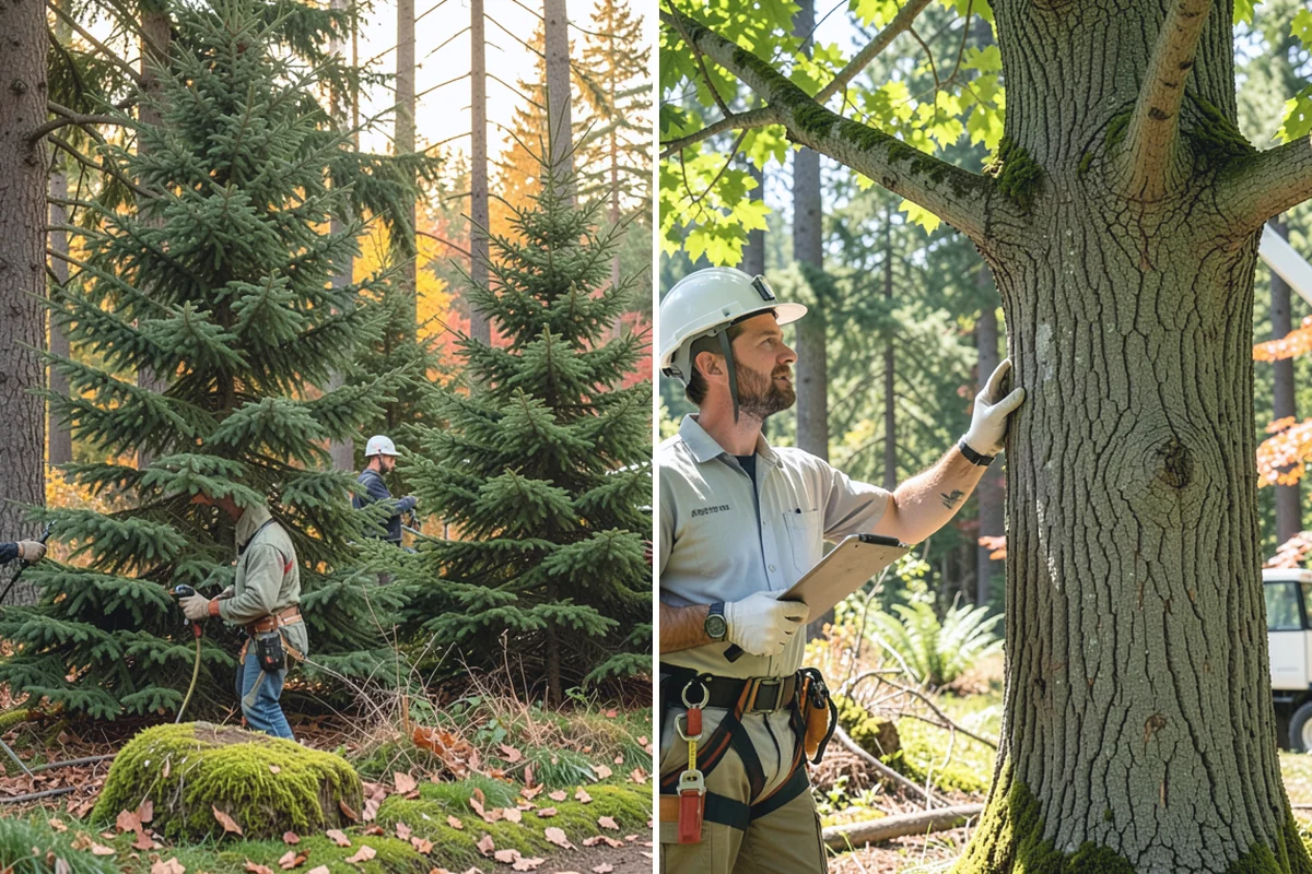 Canopy reduction in Buckley, Pierce County, WA - Assess canopy condition and pruning objectives