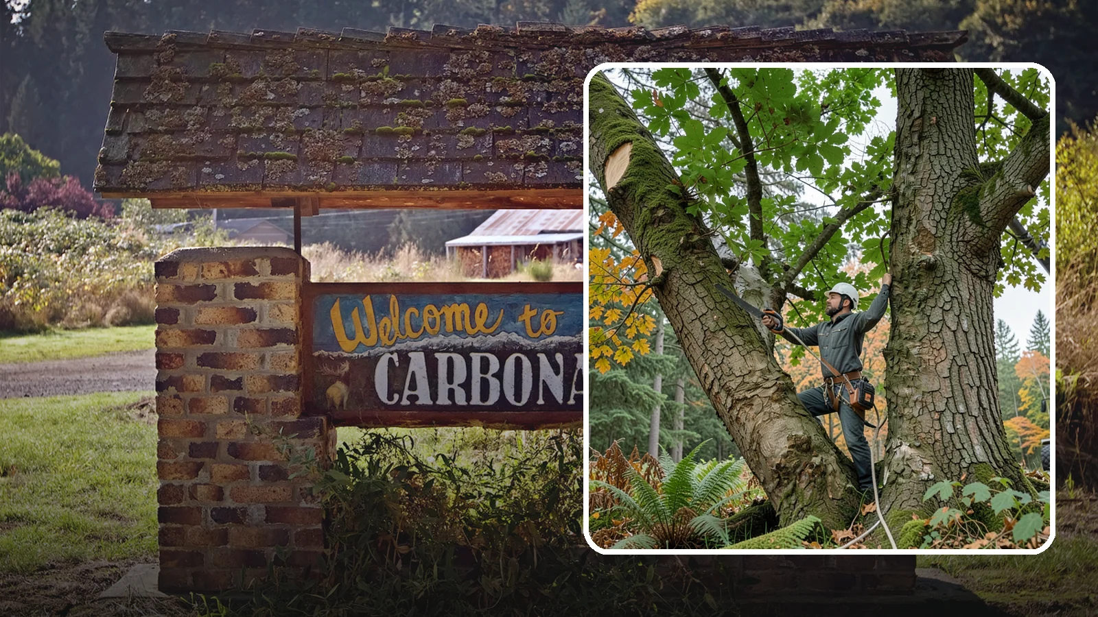 Canopy reduction in Carbonado, Pierce County, WA - The reduction of overall canopy size with measured cuts.