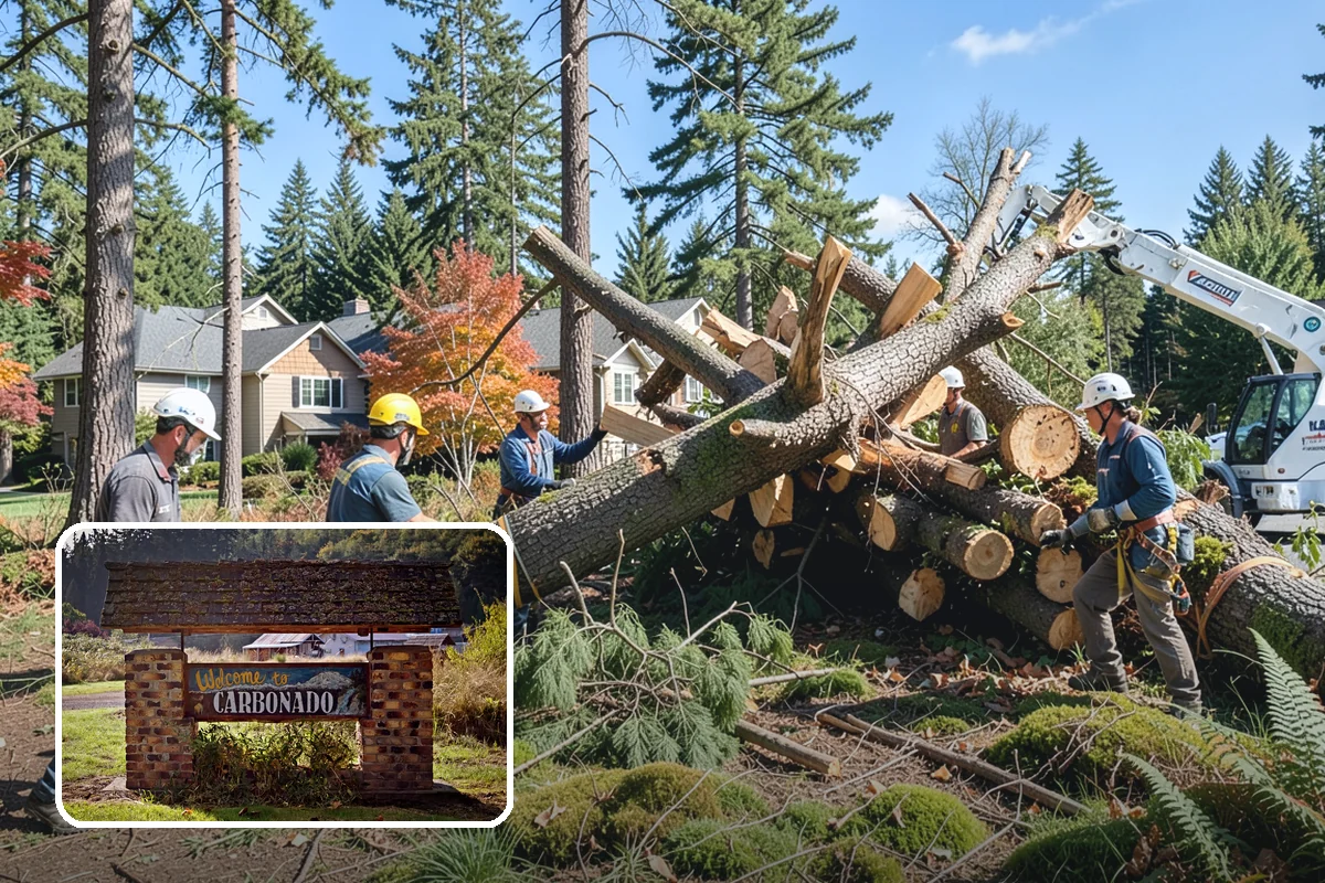 Canopy reduction in Carbonado, Pierce County, WA - Improves tree structure, health, and appearance