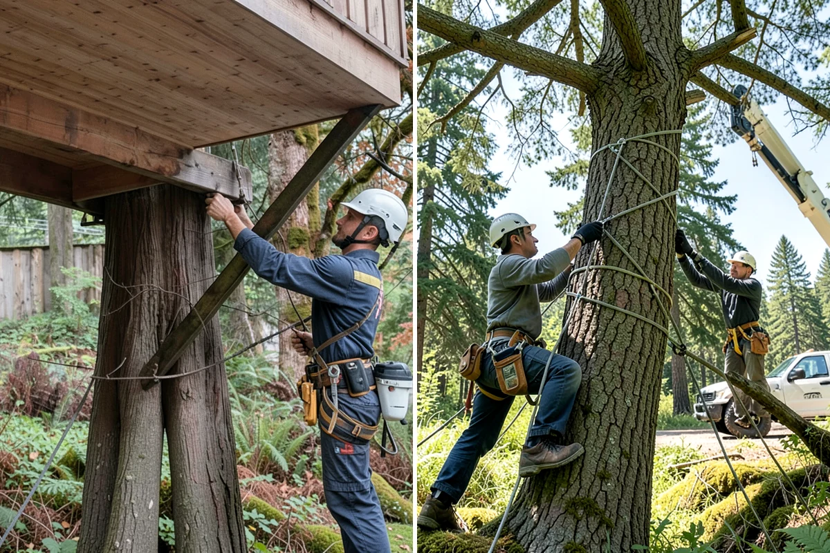 Canopy reduction in Clyde Hill, King County, WA - Assess canopy condition and pruning objectives
