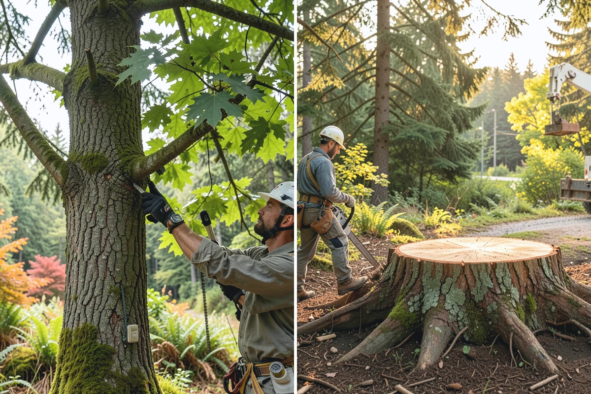 Canopy reduction in Coupeville, Island County, WA - Assess canopy condition and pruning objectives