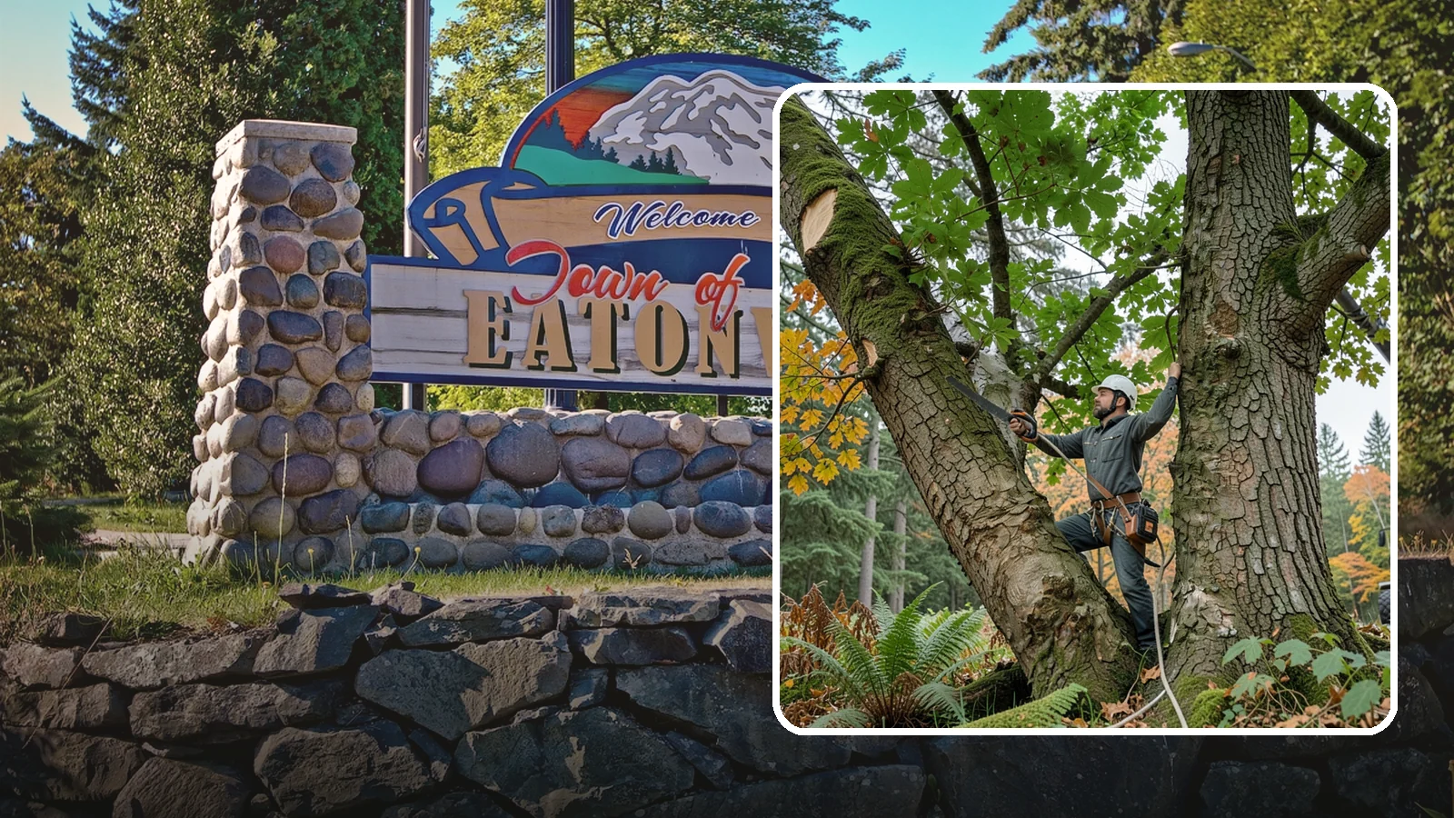 Canopy reduction in Eatonville, Pierce County, WA - The reduction of overall canopy size with measured cuts.