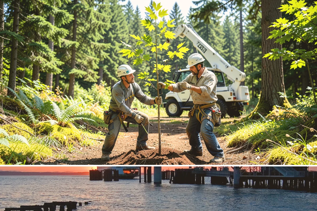 Canopy reduction in Edmonds, Snohomish County, WA - Work should follow species-specific timing sensitivities common in Puget Sound to avoid stressing trees during active growth or...