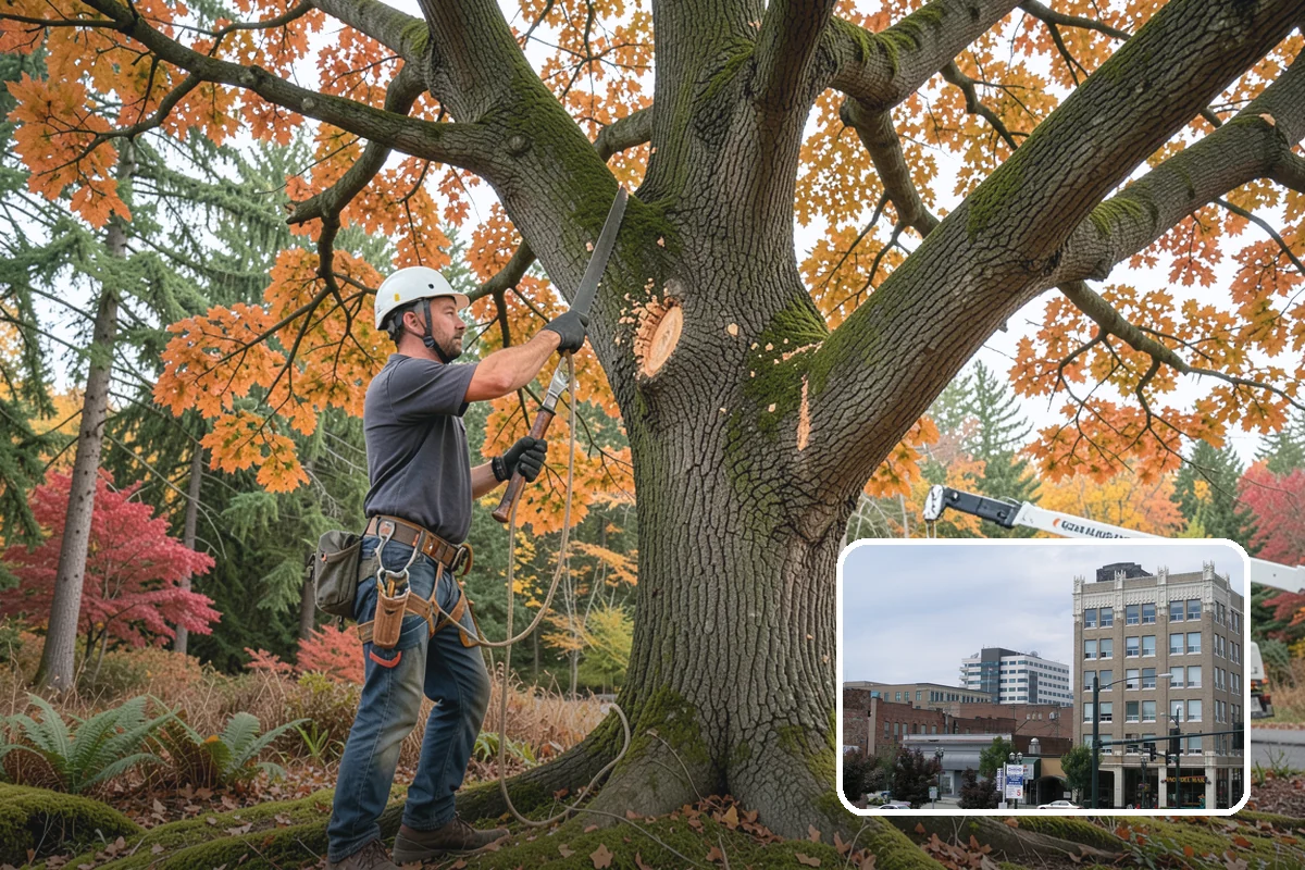 Canopy reduction in Everett, Snohomish County, WA - Improves tree structure, health, and appearance