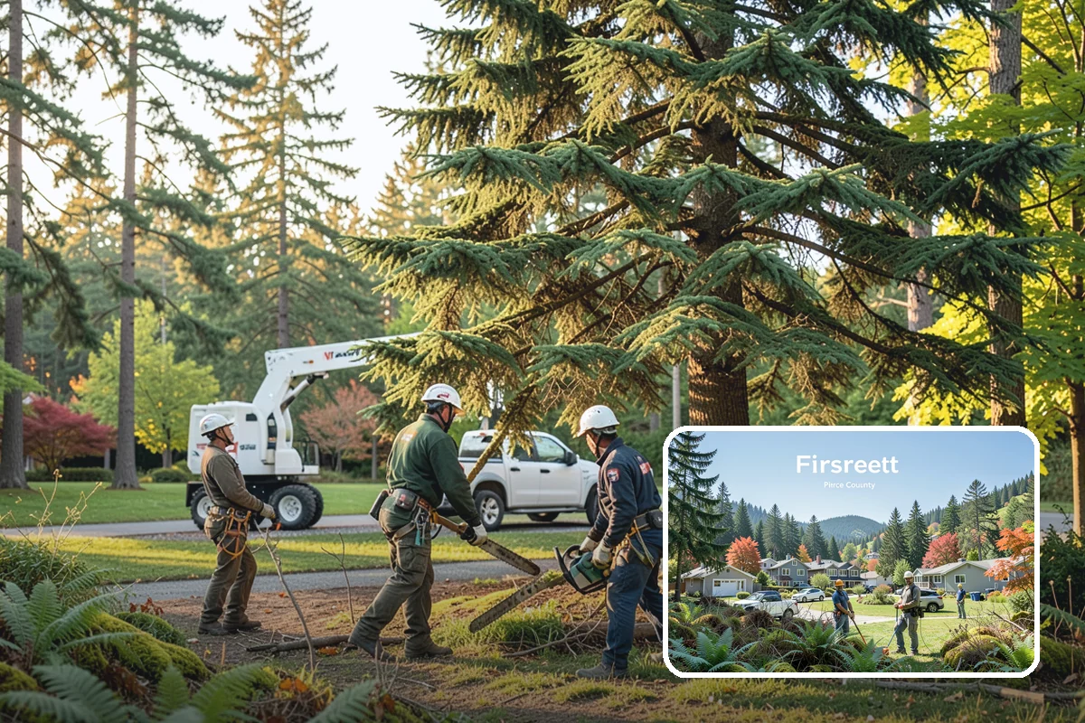 Canopy reduction in Fircrest, Pierce County, WA - Improves tree structure, health, and appearance