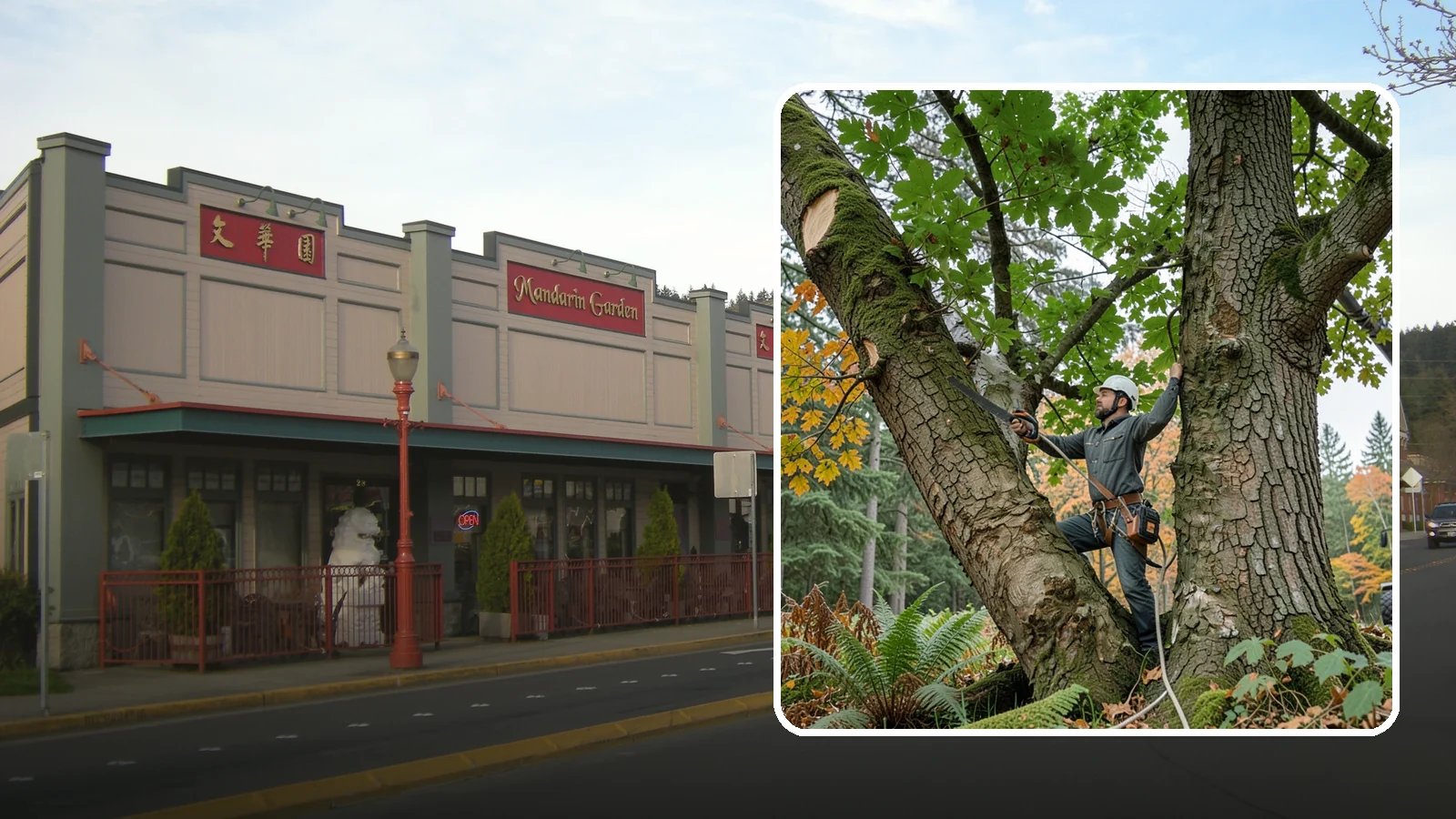 Canopy reduction in Issaquah, King County, WA - The reduction of overall canopy size with measured cuts.