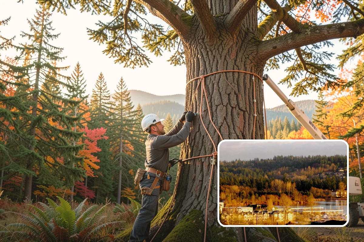 Canopy reduction in Kenmore, King County, WA - Improves tree structure, health, and appearance